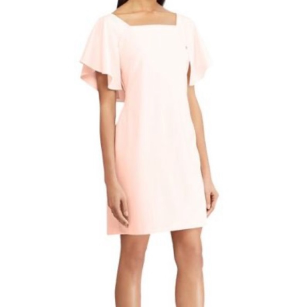 American Living Sheath Dress with Flutter Sleeves, size 4